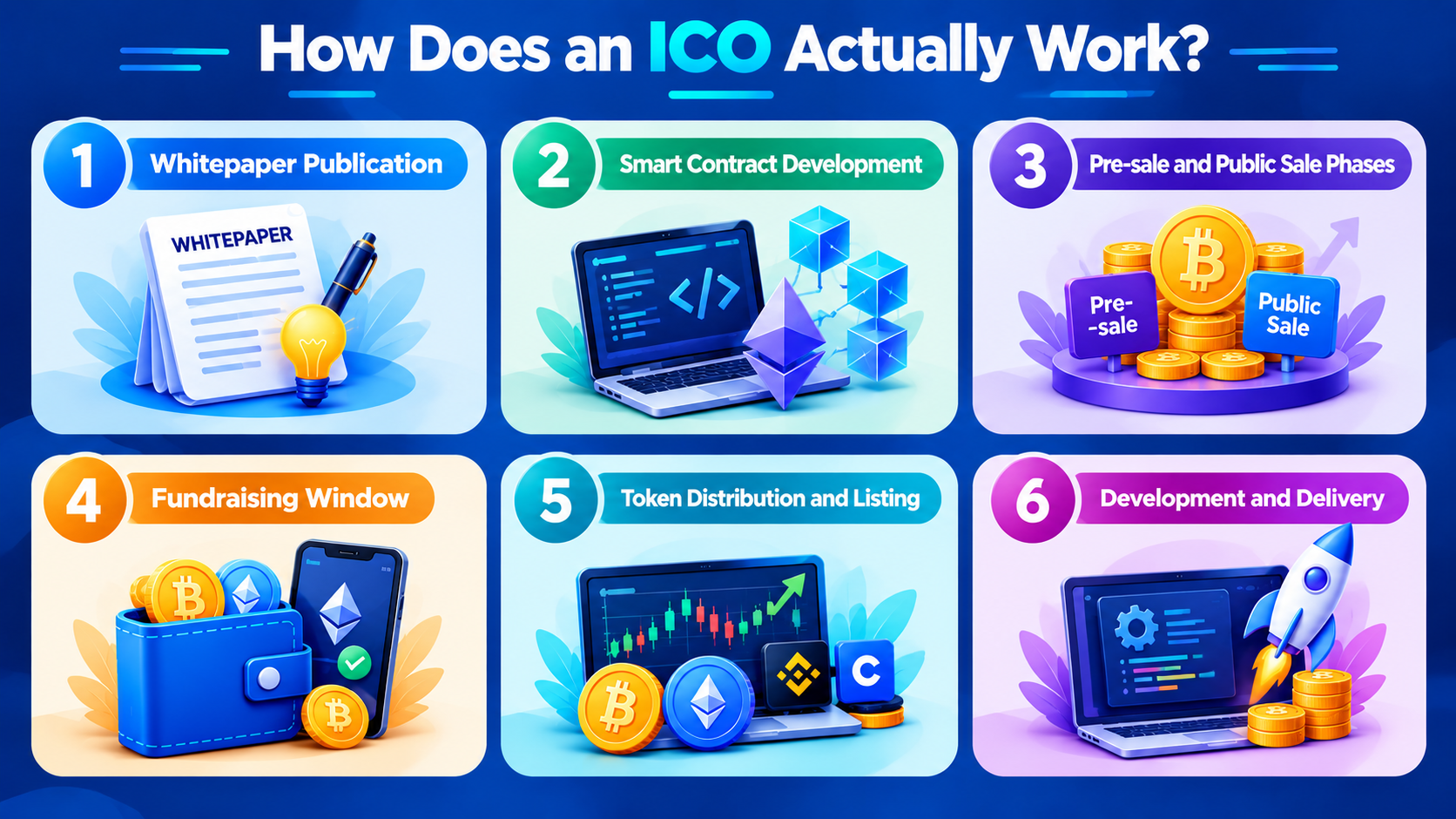 How does an ICO actually work explained in six steps