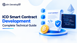 ICO smart contract development complete technical guide with Solidity code and security shield